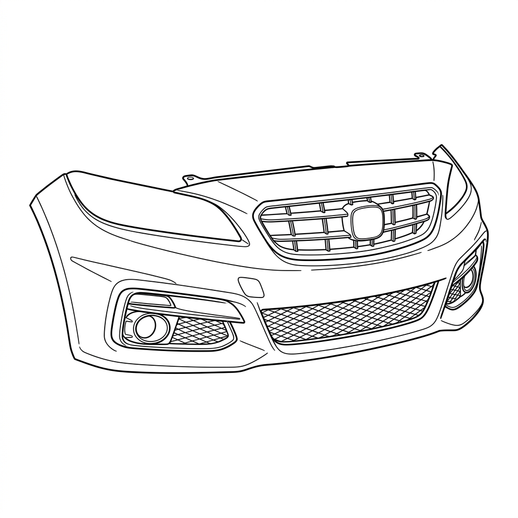Representative illustration of Bumper Assy, Front
