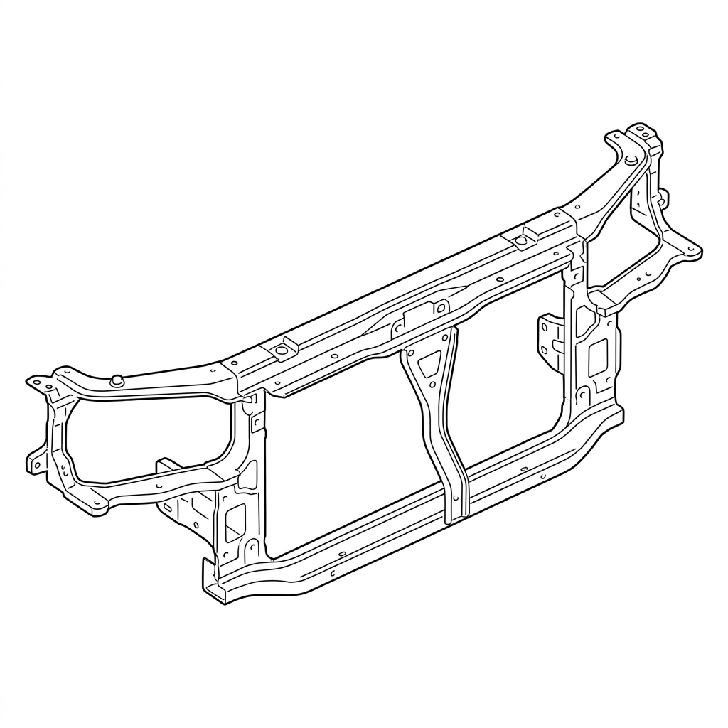 Representative illustration of Radiator Core Supp for 2020-2024 BMW BMW 228i