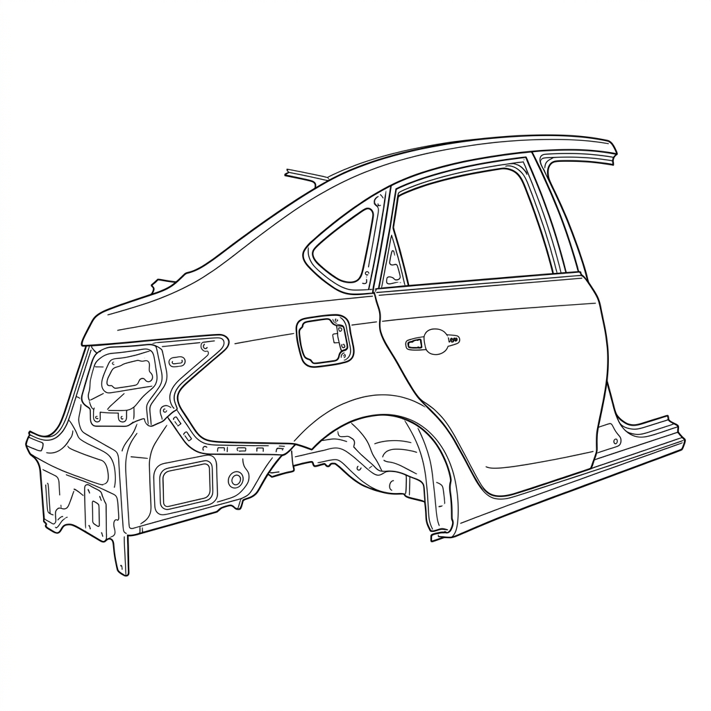 Representative illustration of BLACK,SUNROOF,SEDAN
