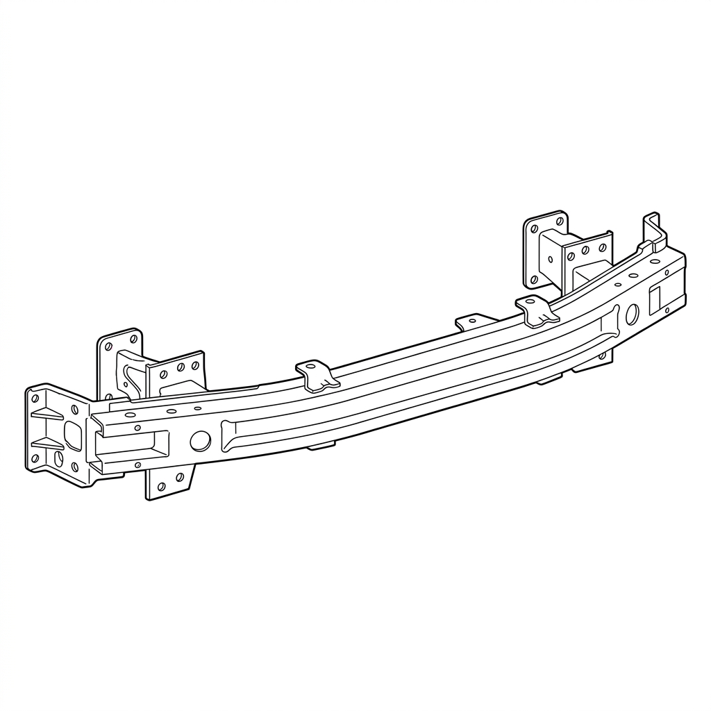 Representative illustration of Bumper Rein, Rear