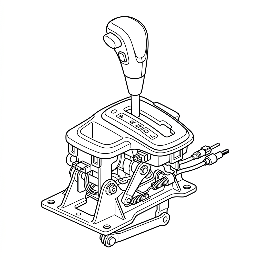 Representative illustration of Trans Shift Assy for 2022-2024 Subaru Forester (AT) w/o paddle shifters