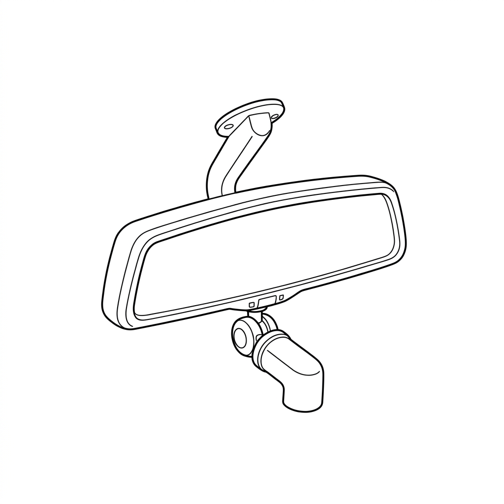 Representative illustration of Int Rr View Mirror