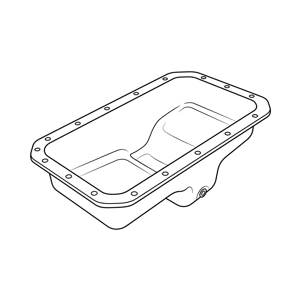 Representative illustration of OIL PAN
