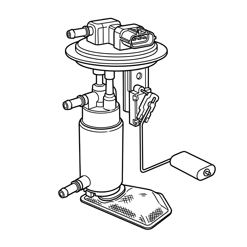 Representative illustration of FUEL PUMP