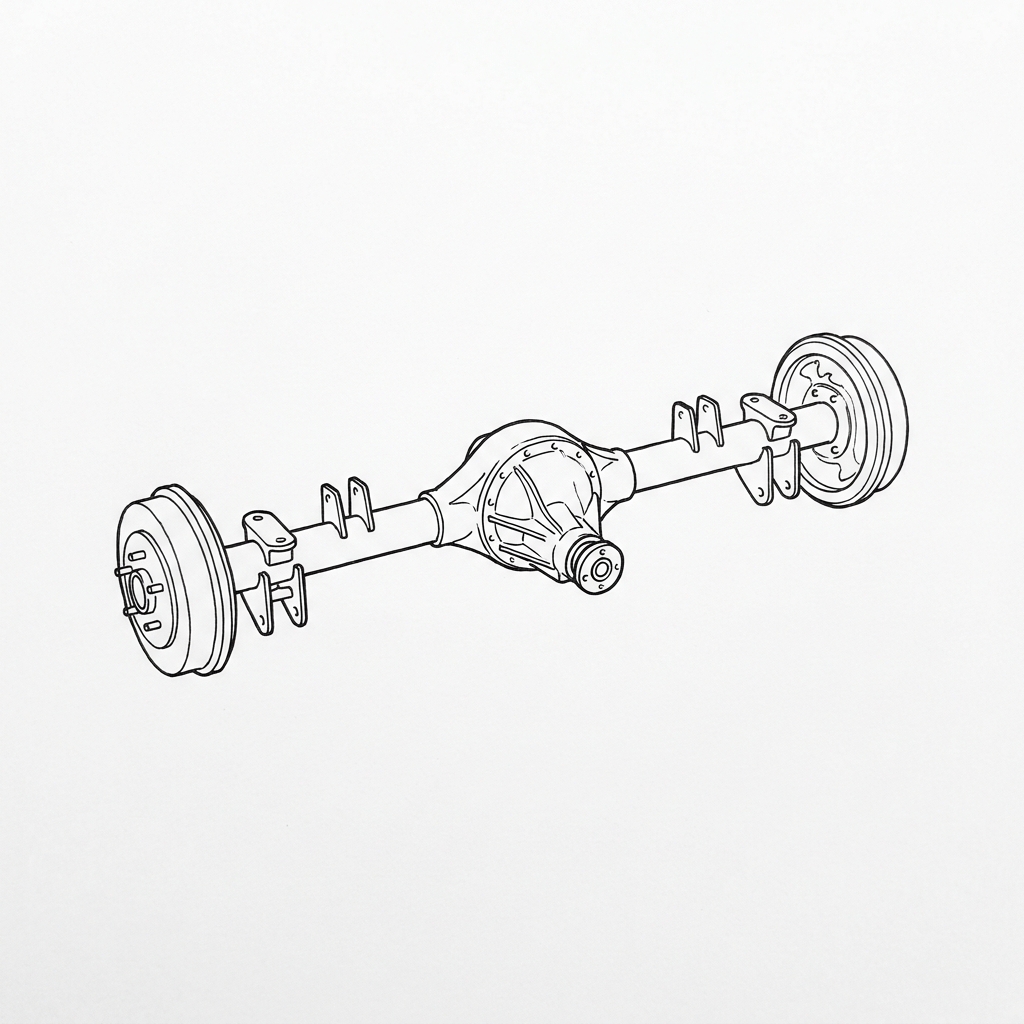 Representative illustration of Axle Assembly, Rr for 2005 Jeep Liberty (Chrysler 8-1/4) 2.8L (diesel) 3.73 ratio thru 4/18/05 and other applications
