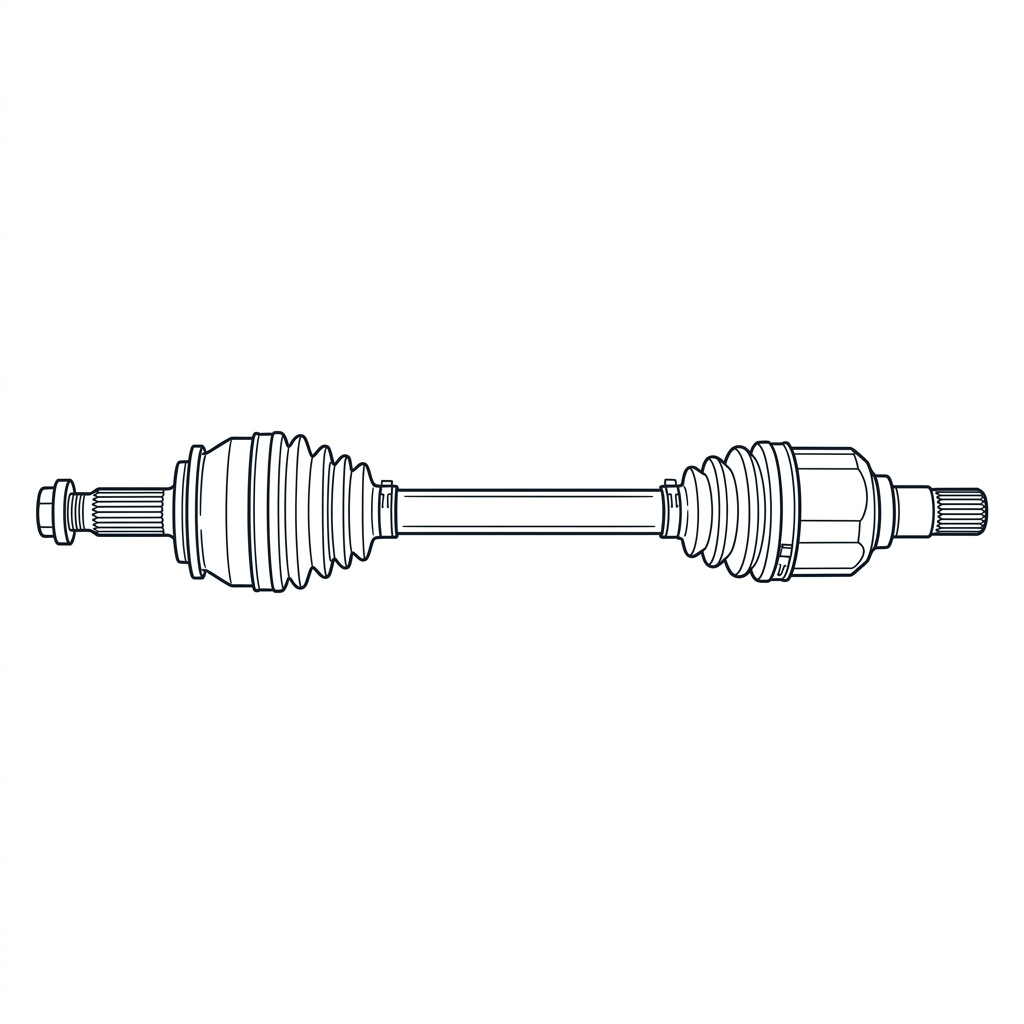 Representative illustration of AXLE SHAFT
