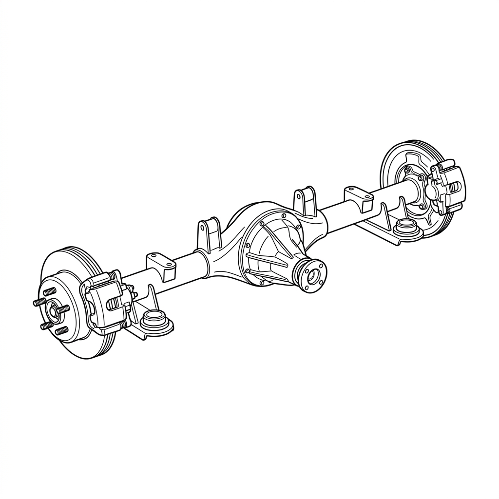 Representative illustration of LOADED BEAM AXLE for 2014 Kia Soul and other applications