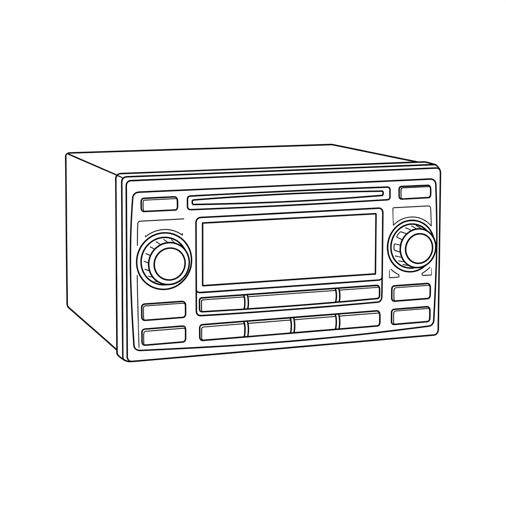 Representative illustration of AFTERMARKET W/NAV/BT/HD 8IN TOUCH