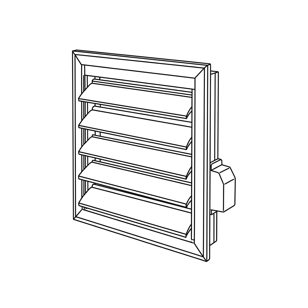 Representative illustration of Air Shutter for 2020-2022 Kia Niro