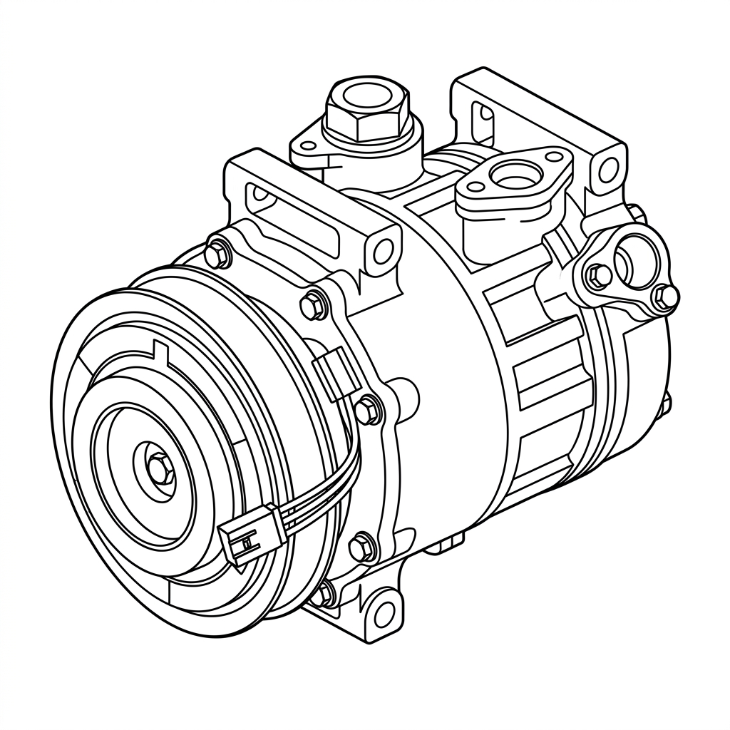 Representative illustration of AC Compressor